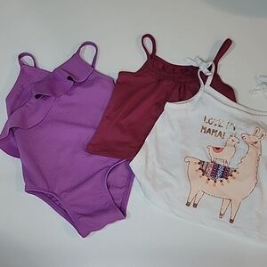 5/$30 OLD NAVY Swim Ruffle + Children's Place Cotton Tanks